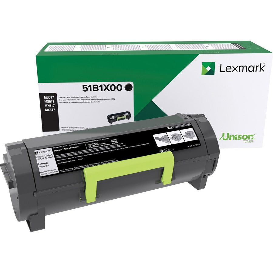 Lexmark Original Extra High Yield Laser Toner Cartridge - 1 Each 51B1X00