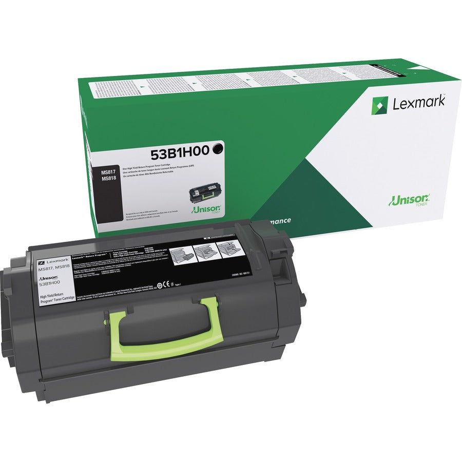 Lexmark Original High Yield Laser Toner Cartridge - 1 Each 53B1H00