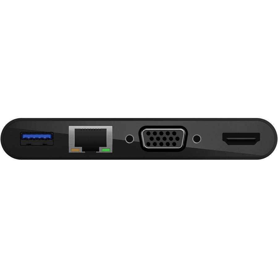 Belkin USB-C Multiport Adapter, USB-C to HDMI - USB A 3.0 - VGA, up to 100W Power Delivery, up 4k Resolution AVC004BK-BL