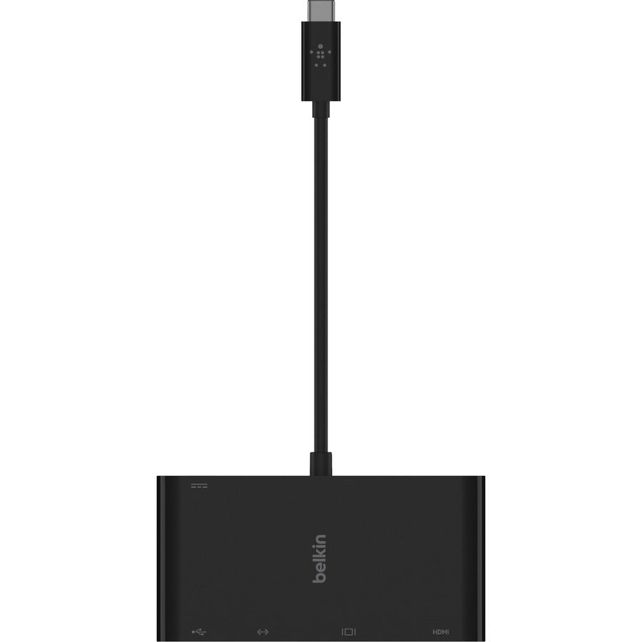 Belkin USB-C Multiport Adapter, USB-C to HDMI - USB A 3.0 - VGA, up to 100W Power Delivery, up 4k Resolution AVC004BK-BL