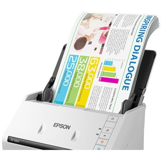 Epson DS-530 II Large Format ADF Scanner - 600 dpi Optical B11B261202