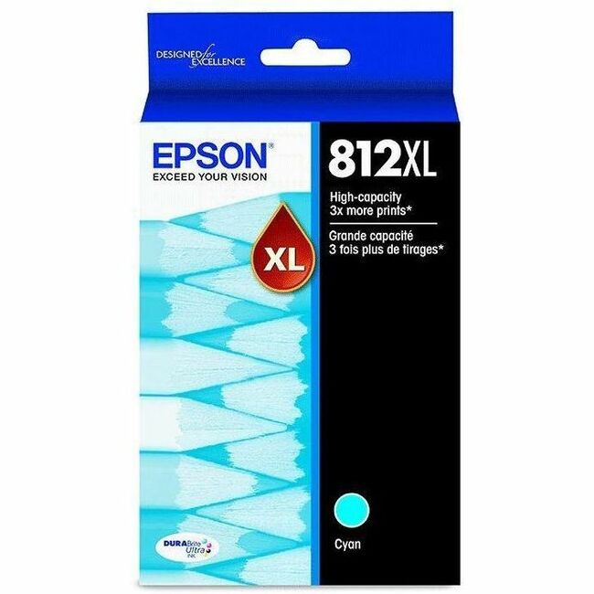 Epson DURABrite Ultra T812 Original High Yield Inkjet Ink Cartridge - Cyan - 1 Each T812XL220-S