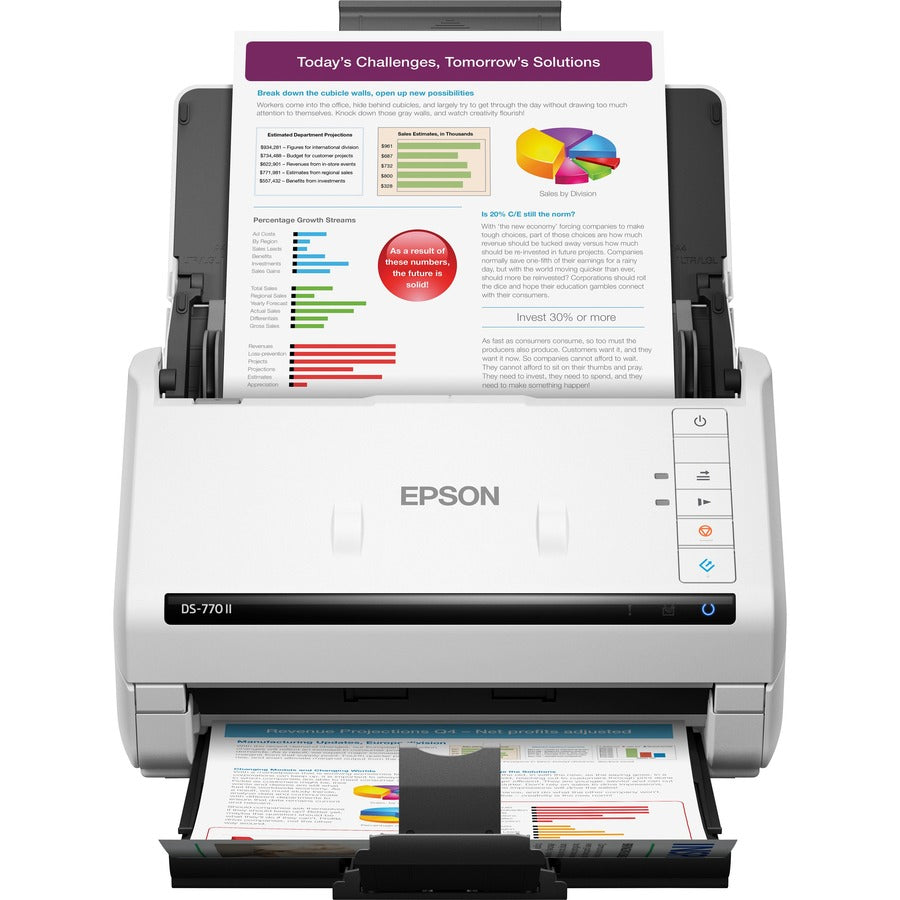 Epson DS-770 II Large Format Sheetfed Scanner - 600 dpi Optical B11B262201