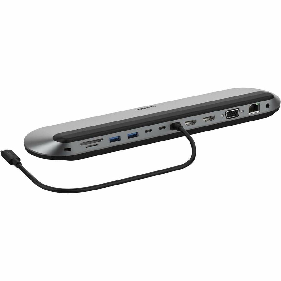 Belkin 11-in-1 Universal USB-C Docking Station - USB 3.2 - 10 Gbps - 100W - 2xHDMI, 1xVGA, 2xUSB-A, 1xUSB-C - Grey INC014BTSGY