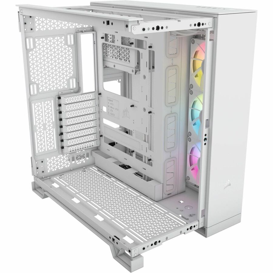 Corsair iCUE LINK 6500X RGB Mid-Tower ATX Dual Chamber PC Case - White CC-9011270-WW