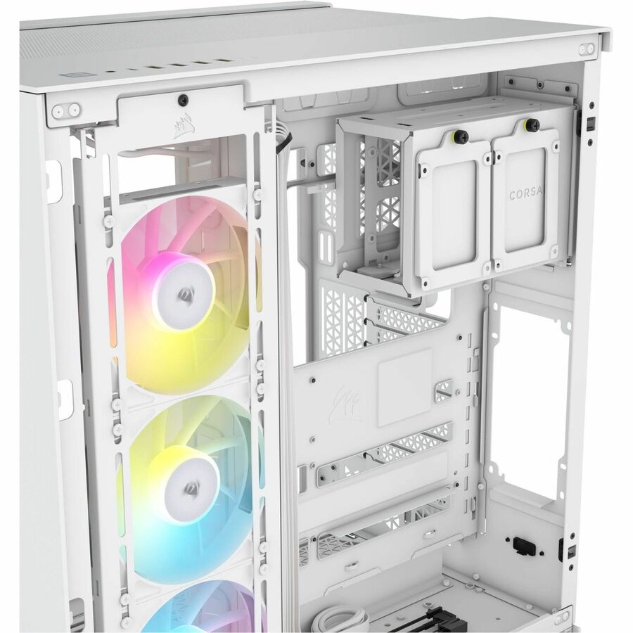 Corsair iCUE LINK 6500X RGB Mid-Tower ATX Dual Chamber PC Case - White CC-9011270-WW