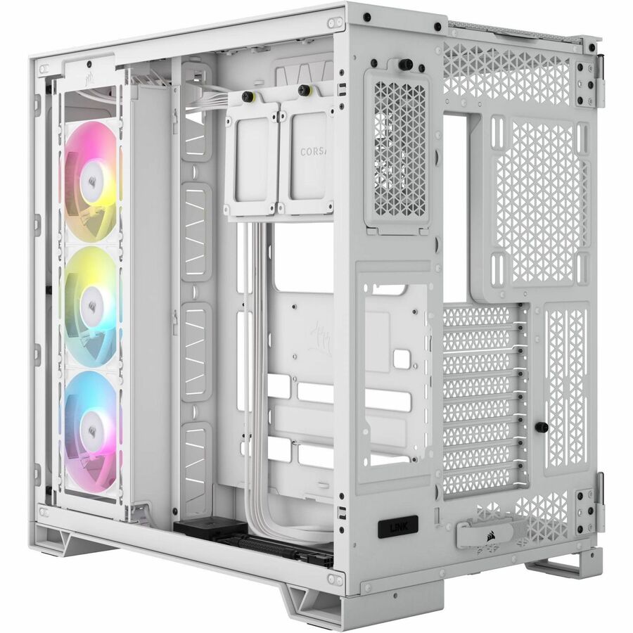 Corsair iCUE LINK 6500X RGB Mid-Tower ATX Dual Chamber PC Case - White CC-9011270-WW