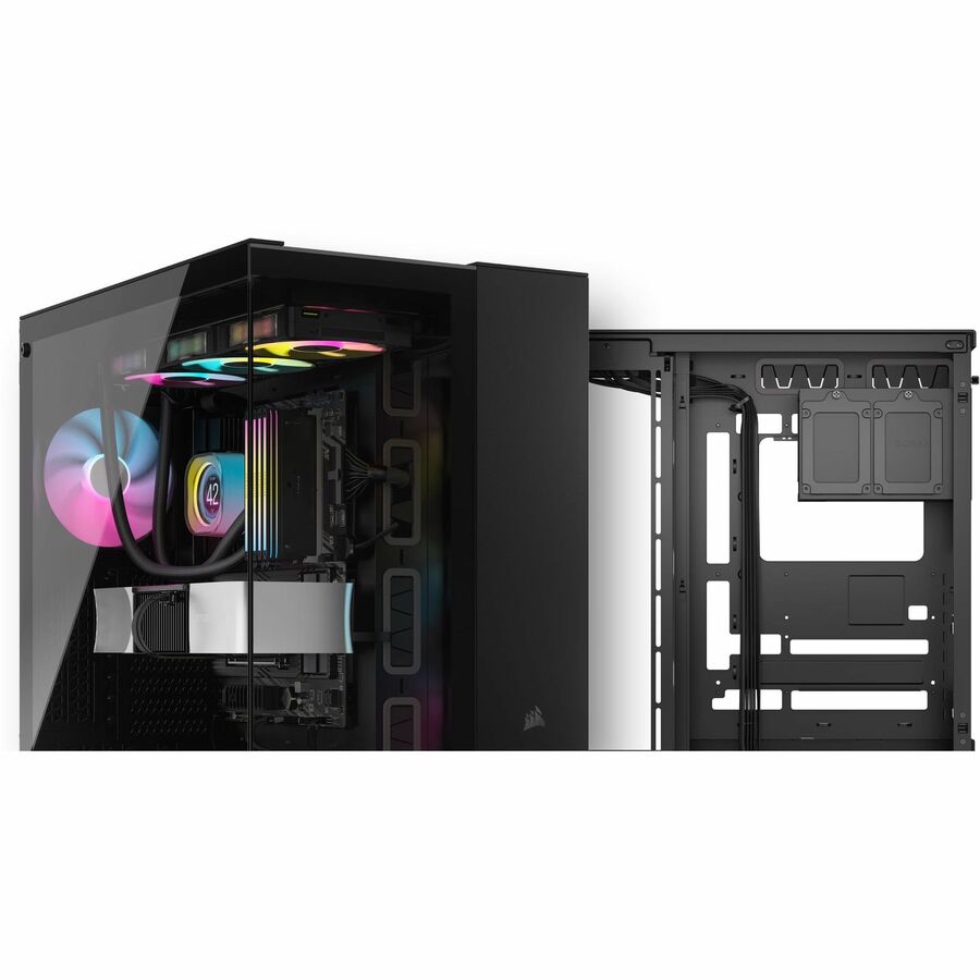 Corsair iCUE LINK 6500X RGB Mid-Tower ATX Dual Chamber PC Case - Black CC-9011269-WW