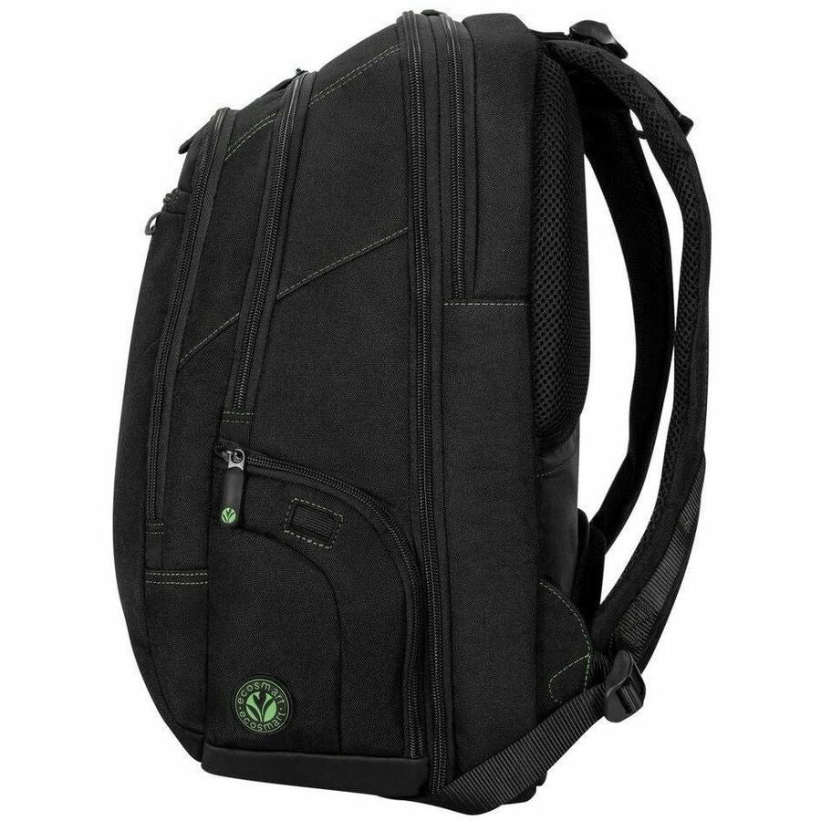 Targus Spruce EcoSmart TBB013US Carrying Case (Backpack) for 15.6" to 16" Notebook - Black/Green - TAA Compliant TBB013US