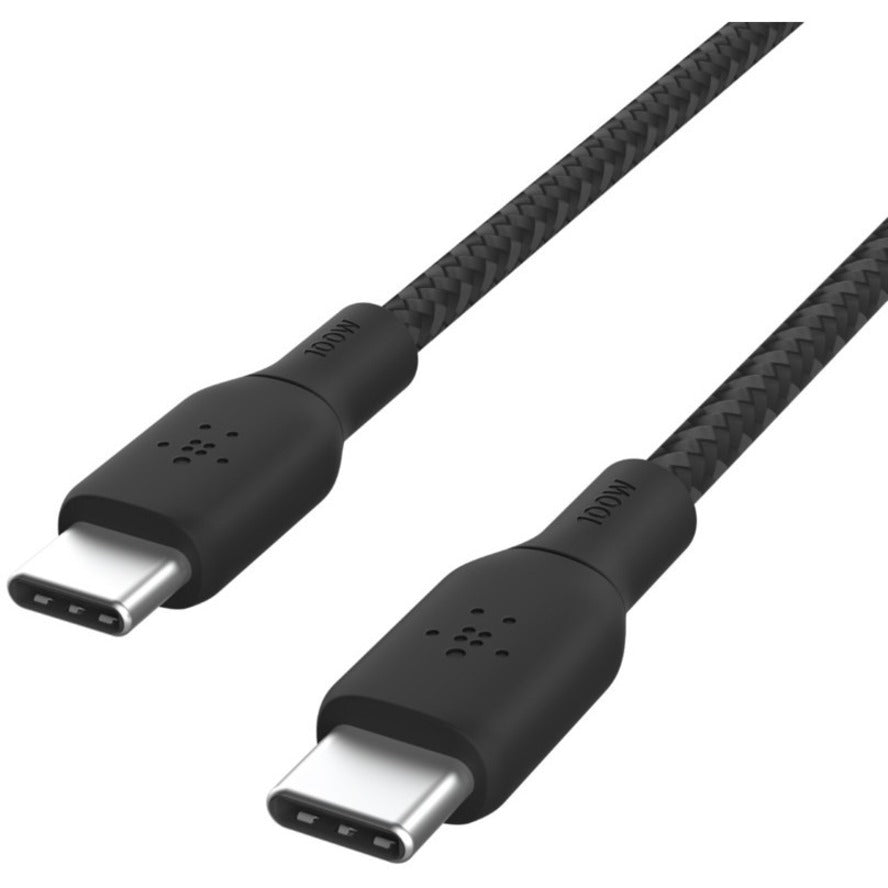 Belkin BoostCharge USB-C to USB-C Cable 100W - (2 meter / 6.6 foot, Black) CAB014BT2MBK