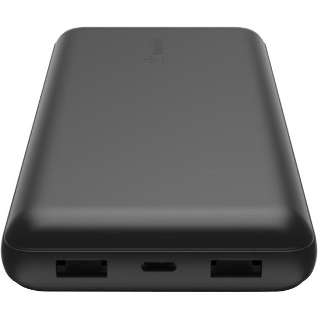 Belkin 15W 3-port USB Power Bank - 20K mAh - 2xUSB-A (12W), 1xUSB-C (15W) - Portable Charger - w/ USB-A to USB-C Cable - Black BPB012BTBK