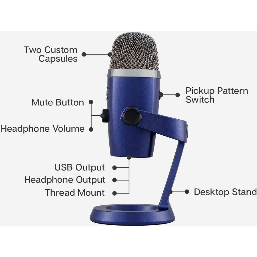 Blue Yeti Nano Wired Condenser Microphone 988-000089