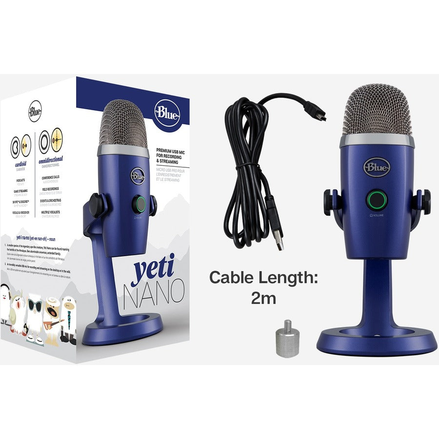 Blue Yeti Nano Wired Condenser Microphone 988-000089