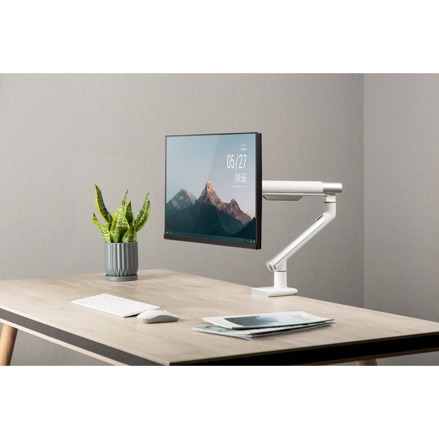 Amer HYDRA1A Mounting Arm for Monitor, Curved Screen Display, Display Screen - Textured White, Space Gray HYDRA1A