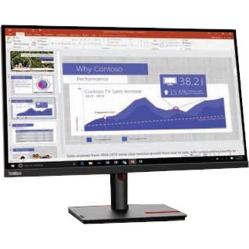 Lenovo ThinkVision T27p-30 27" Class Webcam 4K UHD LCD Monitor - 16:9 - Black 63A9GAR1US