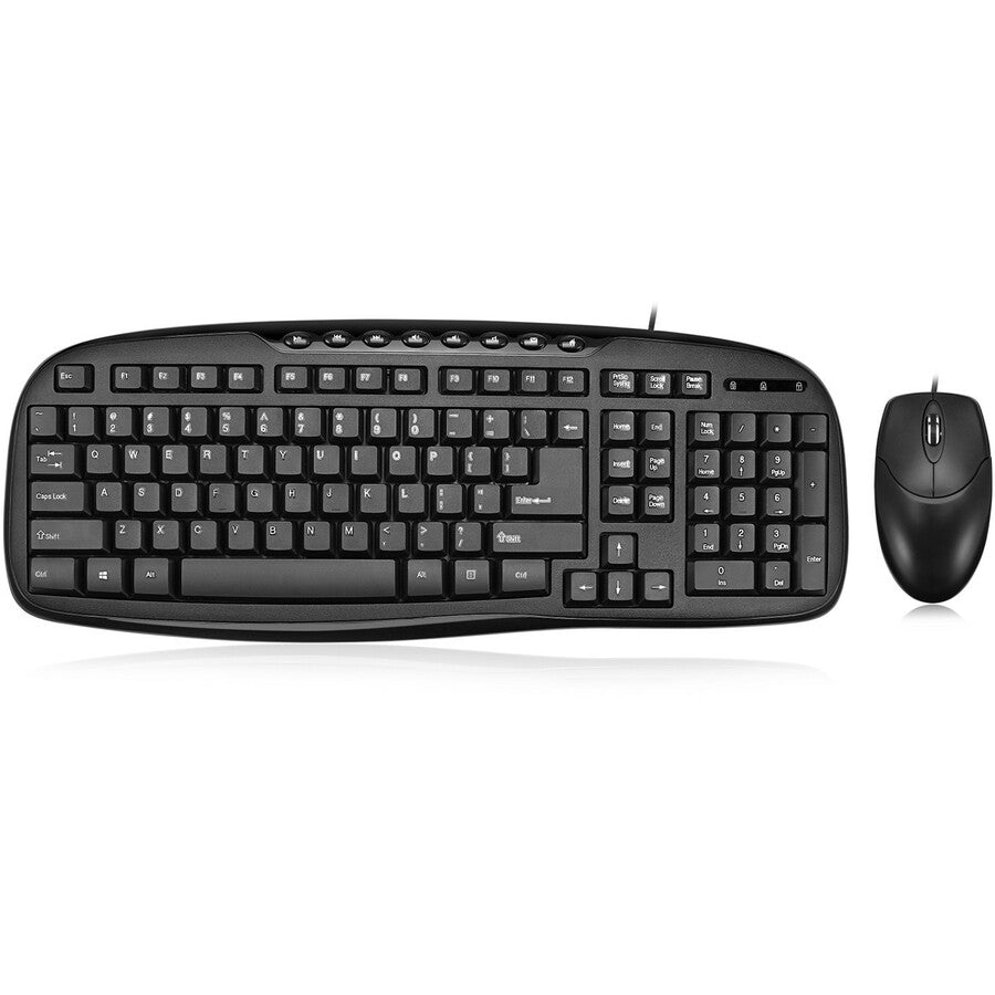 Adesso EasyTouch AKB-133CB Desktop USB Multimedia Keyboard and Mouse Combo AKB-133CB