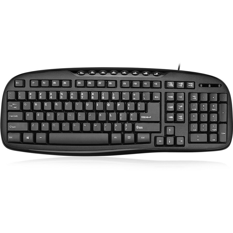 Adesso EasyTouch AKB-133CB Desktop USB Multimedia Keyboard and Mouse Combo AKB-133CB