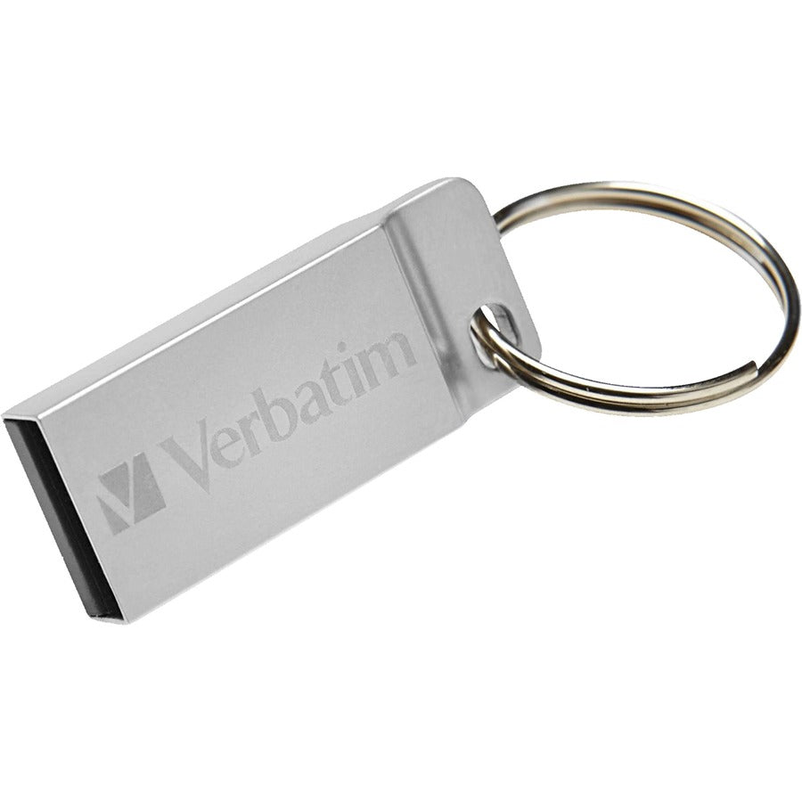 Verbatim 32GB Metal Executive USB Flash Drive - Silver 98749