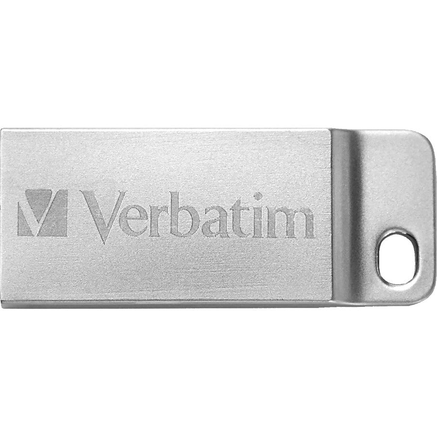 Verbatim 32GB Metal Executive USB Flash Drive - Silver 98749