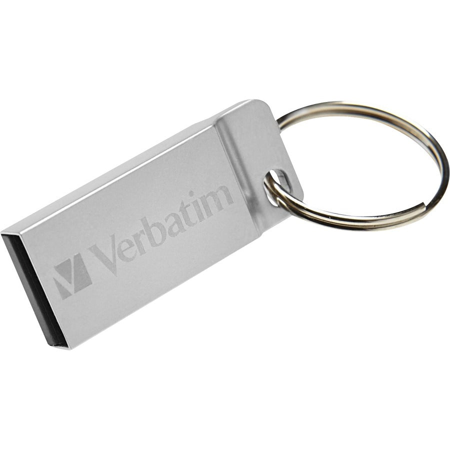 Verbatim 32GB Metal Executive USB Flash Drive - Silver 98749