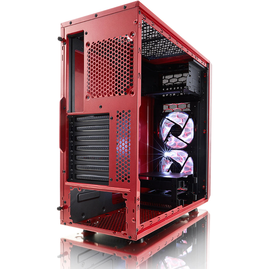 Fractal Design Focus G Computer Case with Windowed Side Panel FD-CA-FOCUS-RD-W