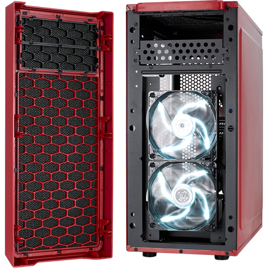 Fractal Design Focus G Computer Case with Windowed Side Panel FD-CA-FOCUS-RD-W