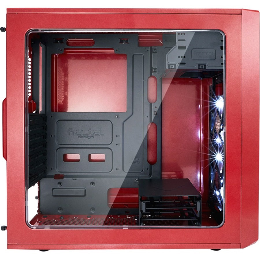 Fractal Design Focus G Computer Case with Windowed Side Panel FD-CA-FOCUS-RD-W