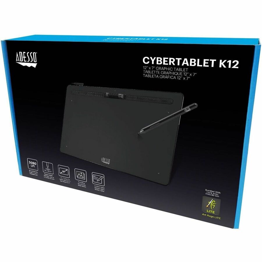 Adesso 12" x 7" Graphic Tablet CYBERTABLET K12