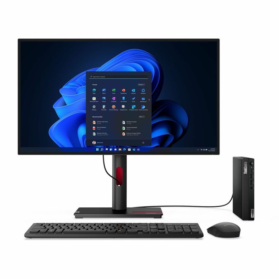 Lenovo ThinkCentre M70q Gen 4 12E3005CUS Desktop Computer - Intel Core i7 13th Gen i7-13700T - vPro Technology - 32 GB - 1 TB SSD - Tiny - Black 12E3005CUS