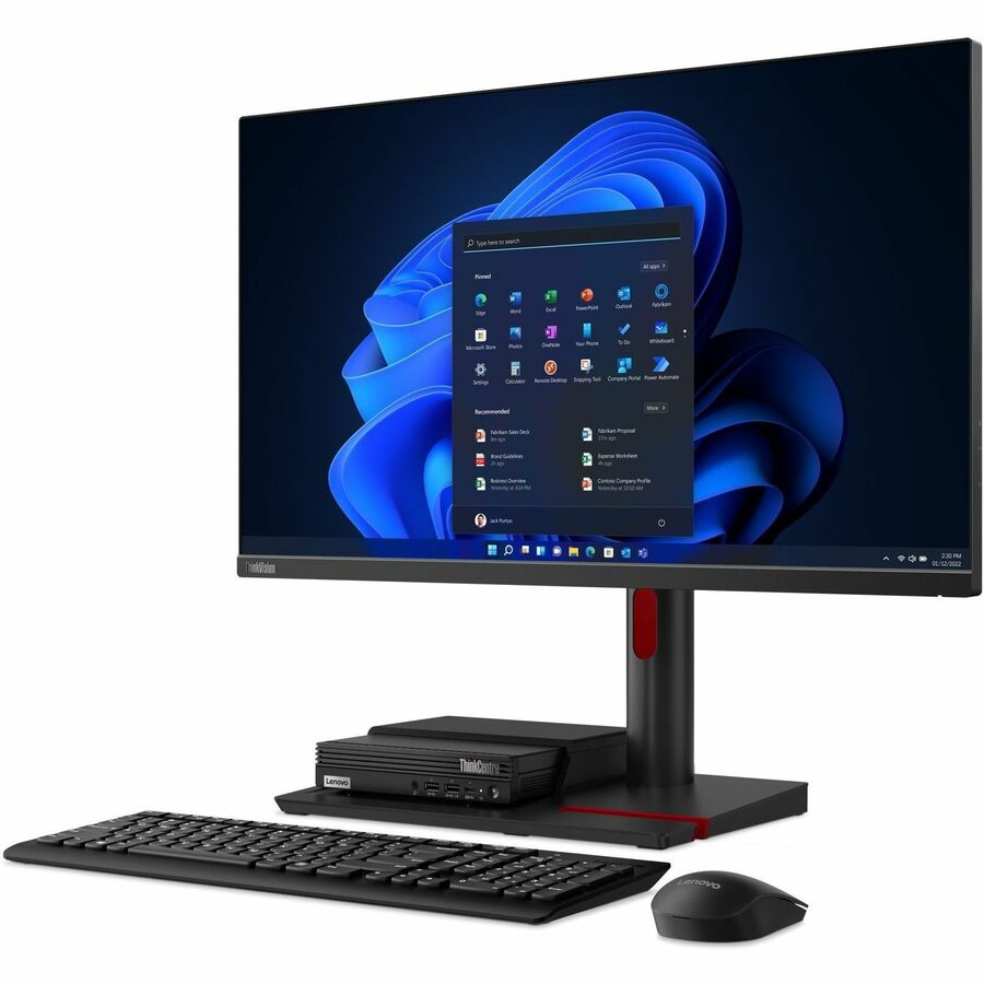 Lenovo ThinkCentre M70q Gen 4 12E3005CUS Desktop Computer - Intel Core i7 13th Gen i7-13700T - vPro Technology - 32 GB - 1 TB SSD - Tiny - Black 12E3005CUS