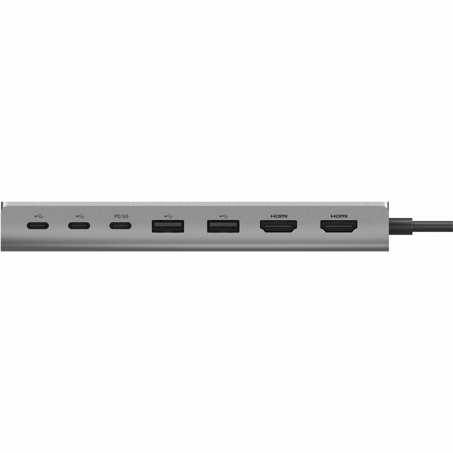 Belkin USB-C 8-in1 Dual Display Core Hub - Docking Station - 10 Gbps - 100W - 3xUSB-C, 2xUSB-A, 2xHDMI, Ethernet - 4K - Grey INC015BTSGY