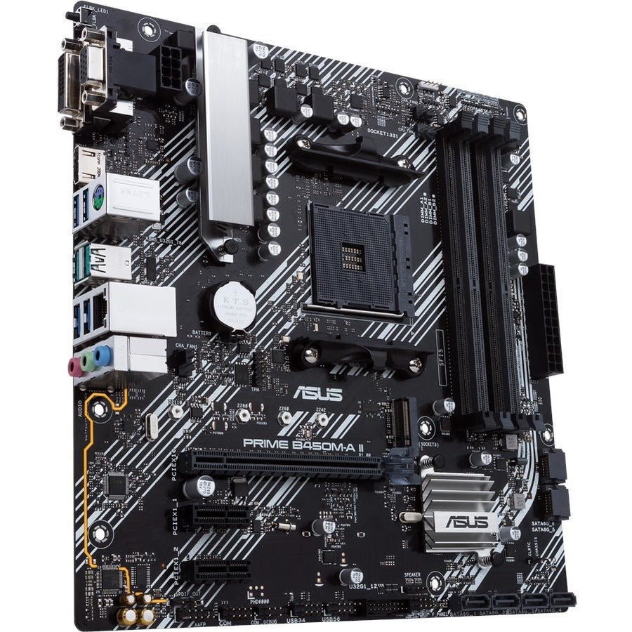 Asus Prime B450M-A II Desktop Motherboard - AMD B450 Chipset - Socket AM4 - Micro ATX PRIME B450M-A II