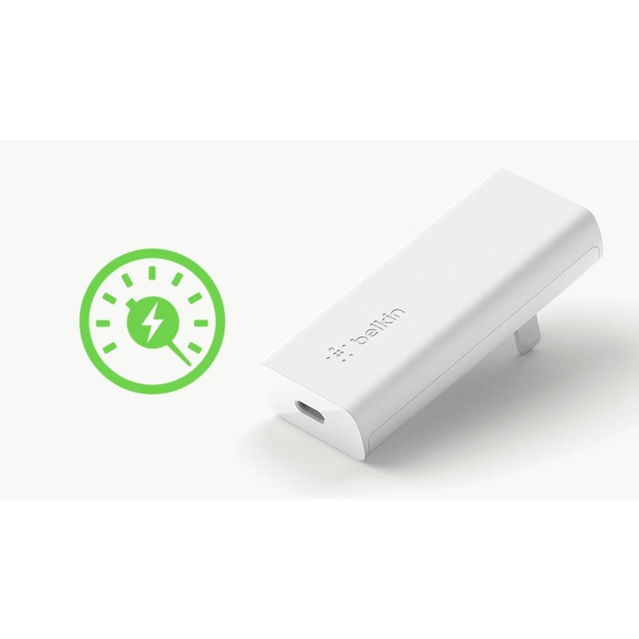 Belkin BoostCharge 20W USB-C Power Delivery  GaN Wall Charger + USB-C Cable - Power Adapter WCH009DQ1MWHB6