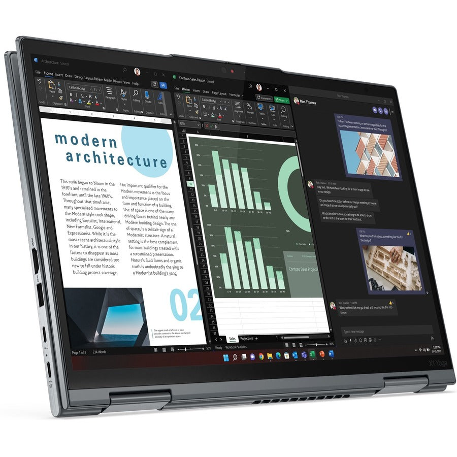 Lenovo ThinkPad X1 Yoga Gen 8 21HQ001NUS 14" Touchscreen Convertible 2 in 1 Notebook - WUXGA - Intel Core i5 13th Gen i5-1335U - Intel Evo Platform - 16 GB - 256 GB SSD - English Keyboard - Storm Gray 21HQ001NUS