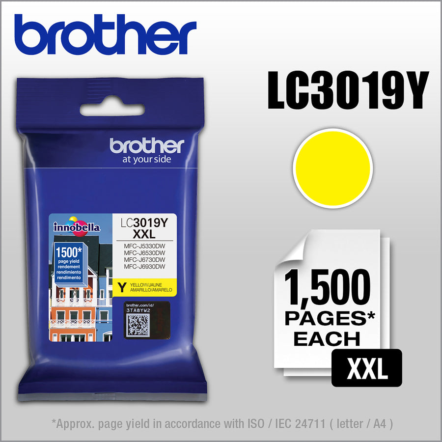 Brother Innobella LC3019YS Original Inkjet Ink Cartridge - Yellow - 1 Each LC3019YS