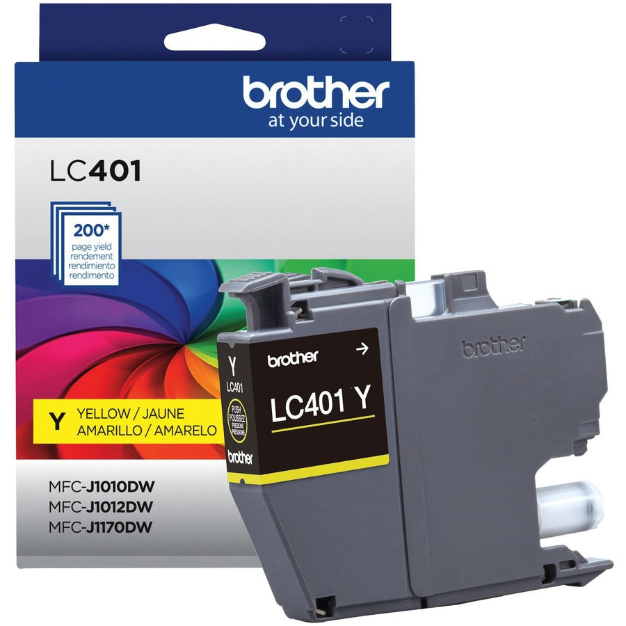 Brother LC401YS Original Standard Yield Inkjet Ink Cartridge - Single Pack - Yellow - 1 Pack LC401YS