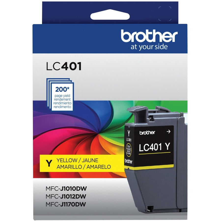 Brother LC401YS Original Standard Yield Inkjet Ink Cartridge - Single Pack - Yellow - 1 Pack LC401YS