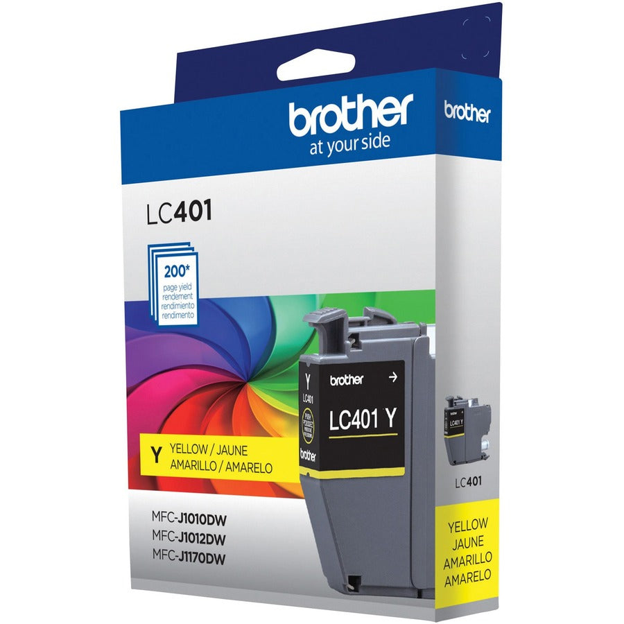 Brother LC401YS Original Standard Yield Inkjet Ink Cartridge - Single Pack - Yellow - 1 Pack LC401YS