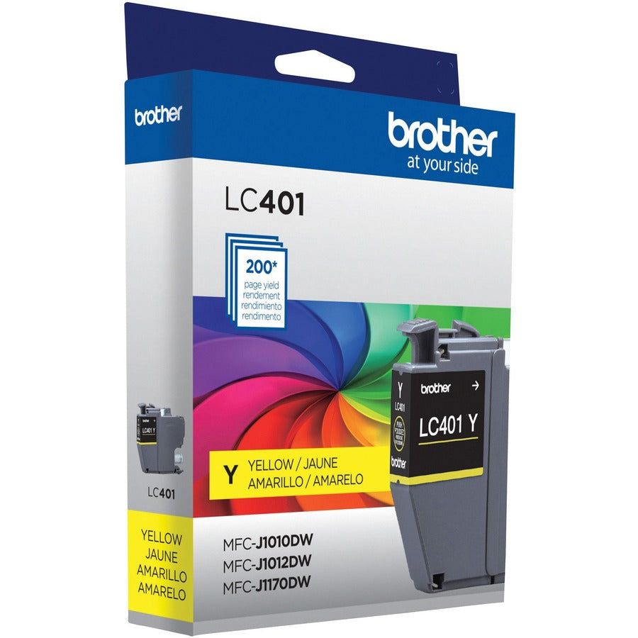 Brother LC401YS Original Standard Yield Inkjet Ink Cartridge - Single Pack - Yellow - 1 Pack LC401YS