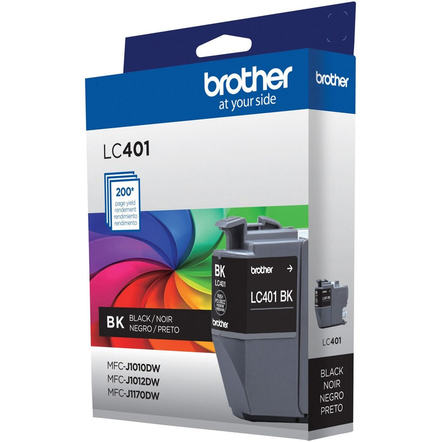 Brother LC401BKS Original Standard Yield Inkjet Ink Cartridge - Single Pack - Black - 1 Pack LC401BKS