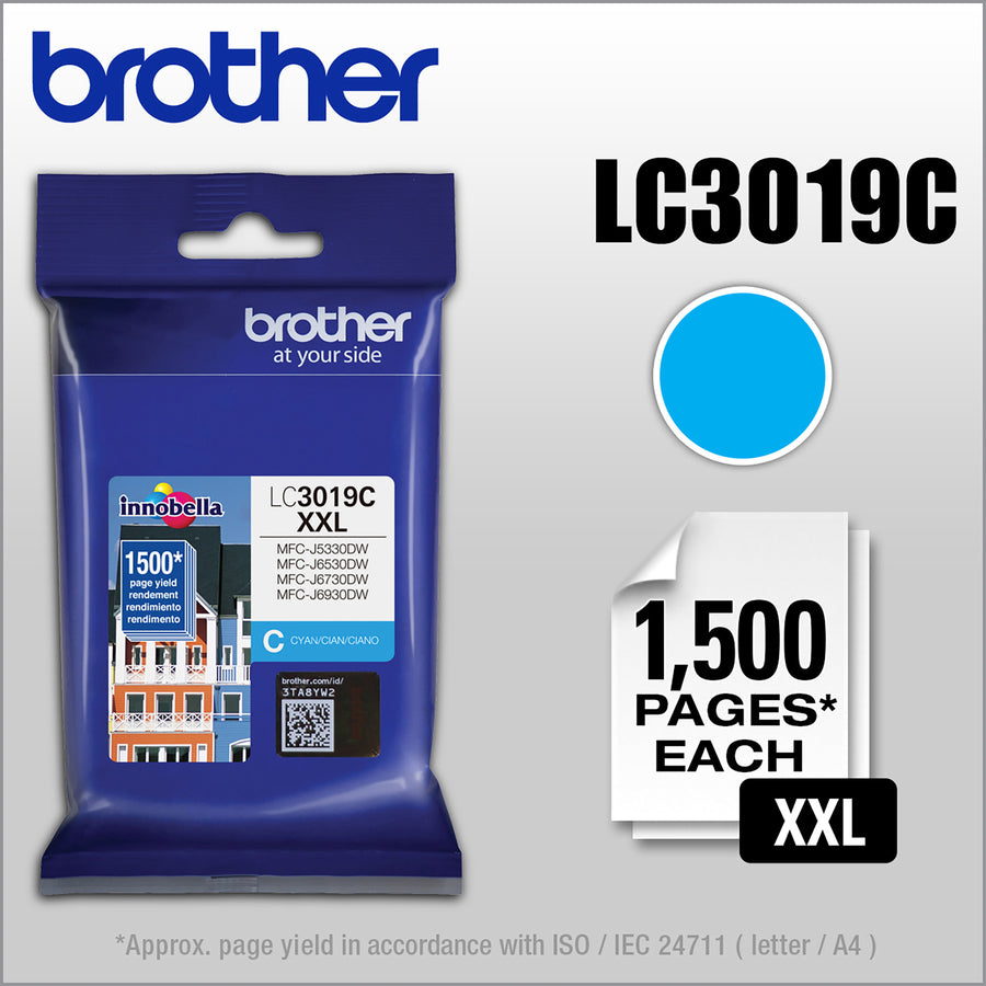 Brother Innobella LC3019CS Original Inkjet Ink Cartridge - Cyan - 1 Each LC3019CS