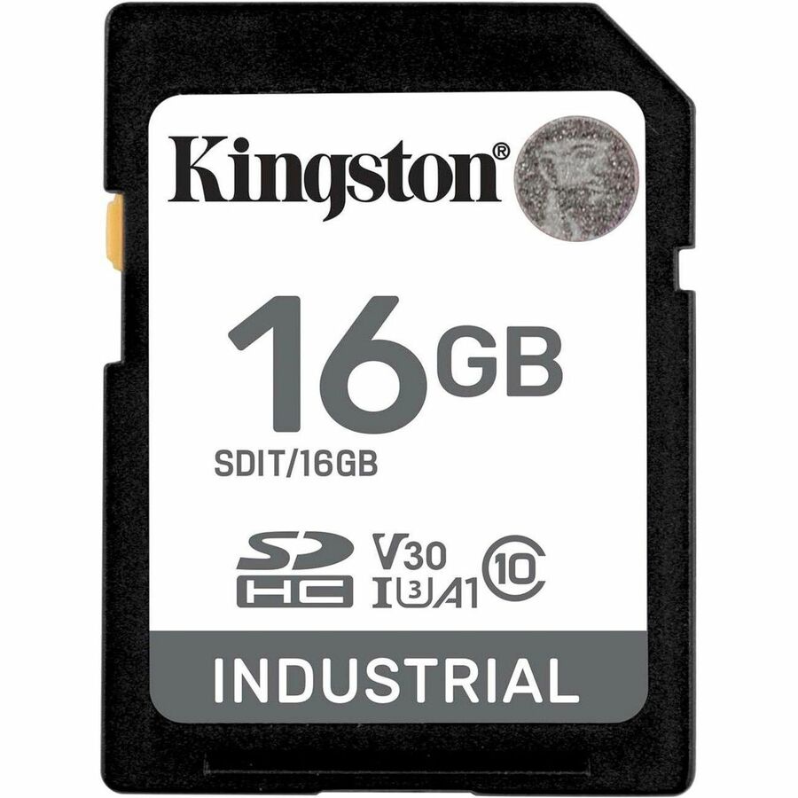 Kingston Industrial 16 GB Class 10/UHS-I (U3) V30 SDHC - 1 Pack SDIT/16GB