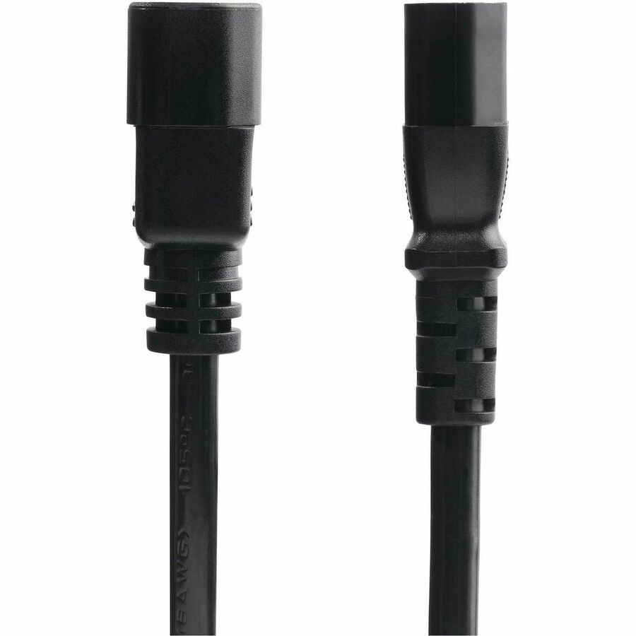 StarTech.com 1ft (0.3m) Power Extension Cord, IEC 60320 C14 to C13 PDU Power Cord, 10A 250V, 18AWG, UL Listed 8713-8100-POWER-CORD