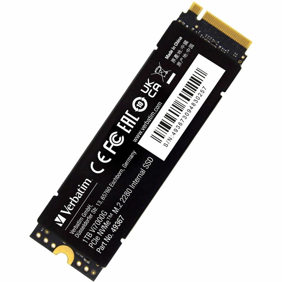 Verbatim Vi7000 1 TB Solid State Drive - M.2 2280 Internal - PCI Express NVMe (PCI Express NVMe 4.0 x4) 49367