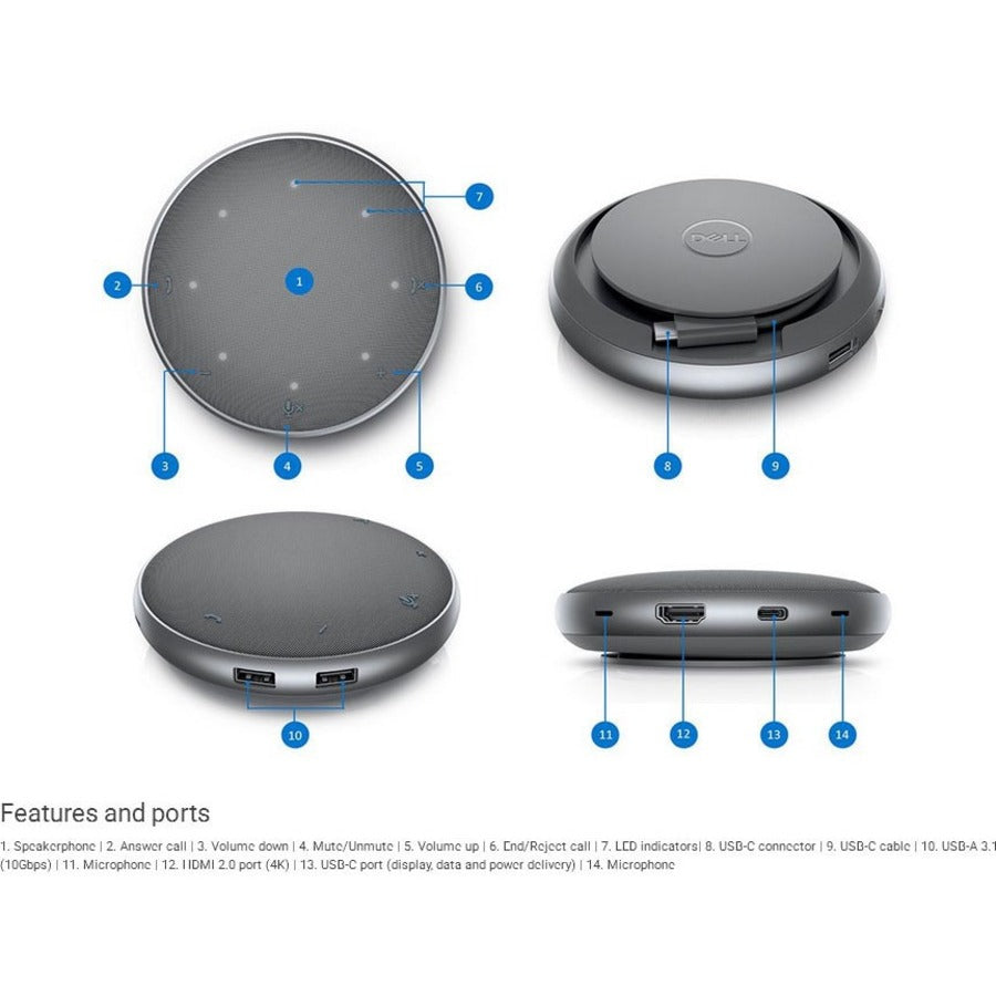 Dell MH3021P Wired Speakerphone - Zoom DELL-MH3021P