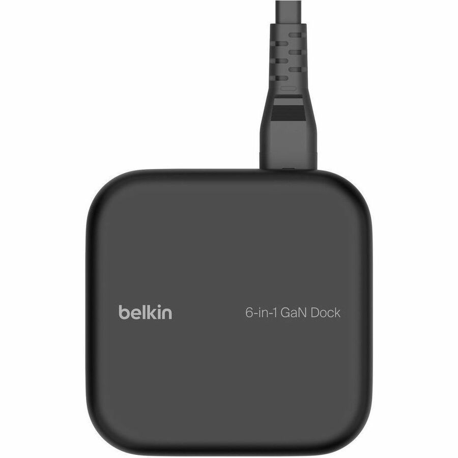 Belkin USB-C 6-in-1 Core GaN Docking Station - 130W - 2xUSB-C, 2xUSB-A, 1xEthernet, 1xHDMI - 4K - Black INC018TTBK