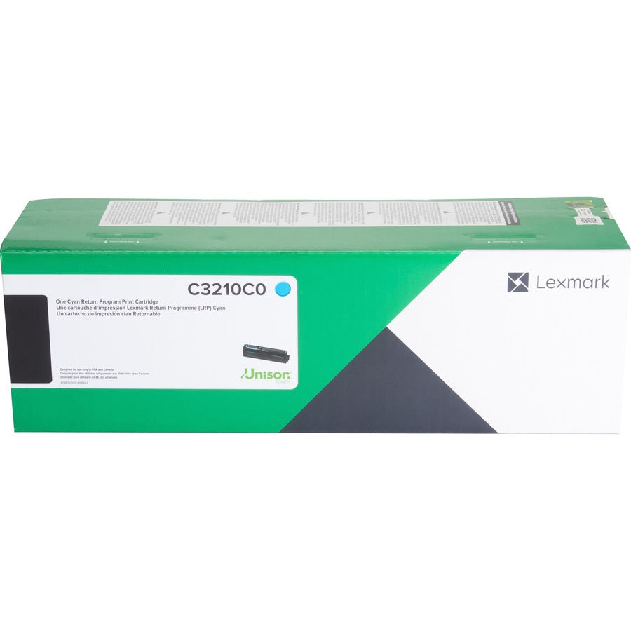 Lexmark Unison Original Standard Yield Laser Toner Cartridge - Cyan - 1 Each C3210C0