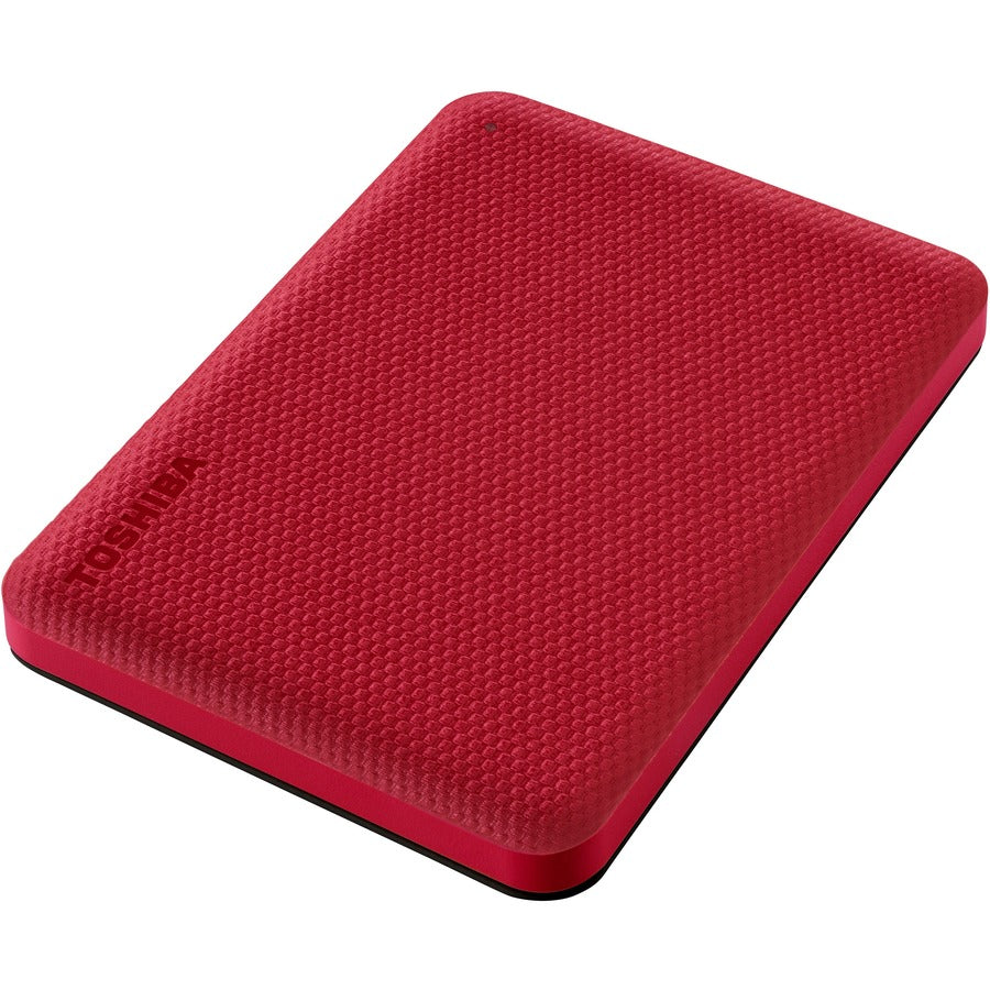 Toshiba Canvio Advance HDTCA20XR3AA 2 TB Portable Hard Drive - External - Red HDTCA20XR3AA