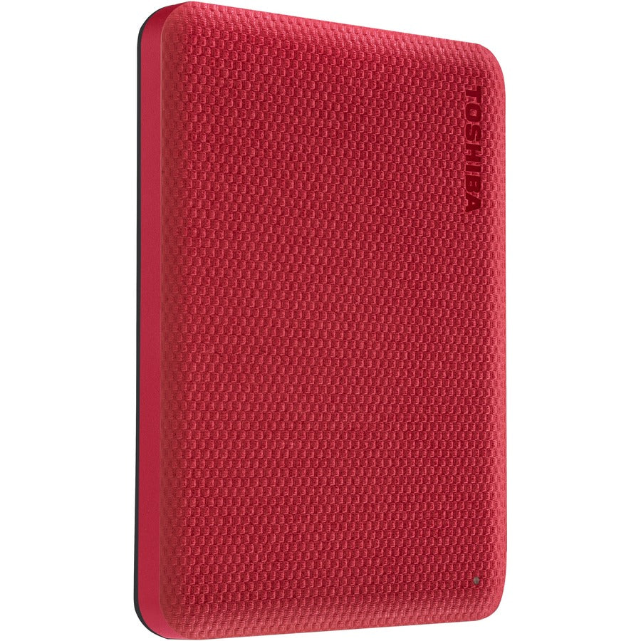 Toshiba Canvio Advance HDTCA20XR3AA 2 TB Portable Hard Drive - External - Red HDTCA20XR3AA