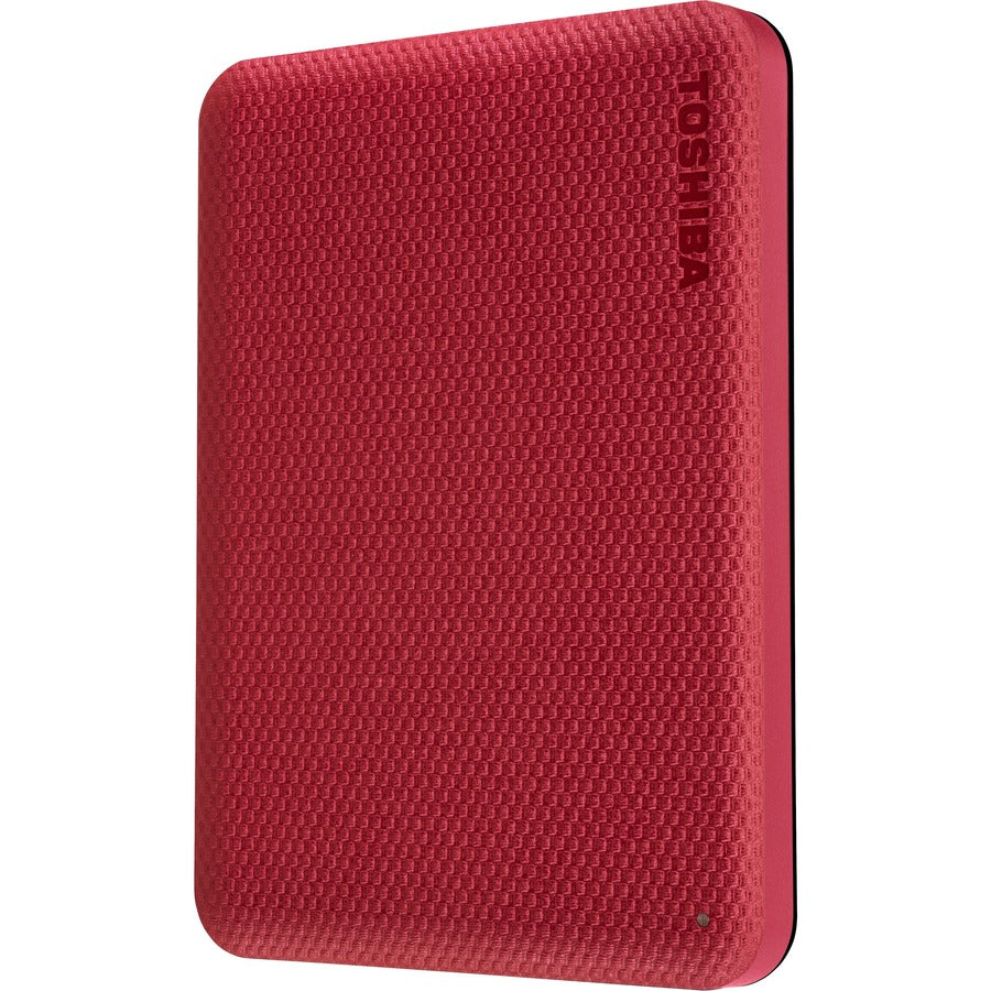 Toshiba Canvio Advance HDTCA20XR3AA 2 TB Portable Hard Drive - External - Red HDTCA20XR3AA